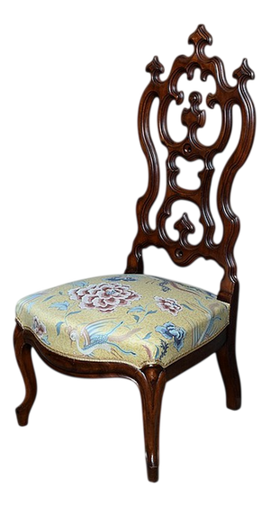 Napoleon III Wet Nurses Chair in Mahogany