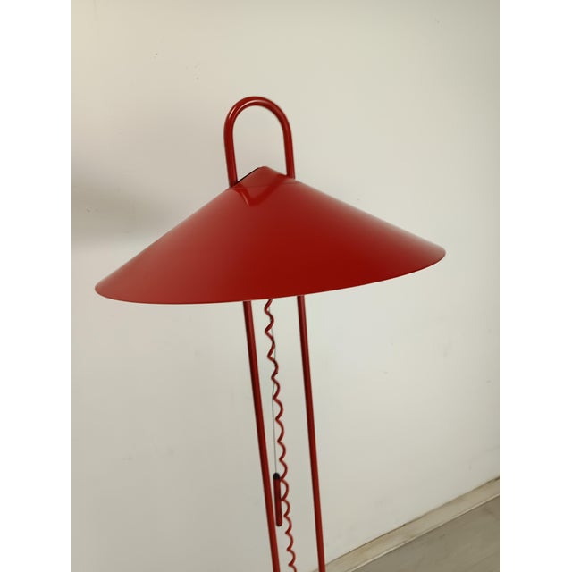 Vintage Red Floor Lamp, 1980s For Sale - Image 6 of 17