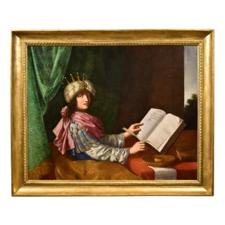 After Michele Desubleo, Portrait of King Solomon, 1650, Oil on Canvas For Sale
