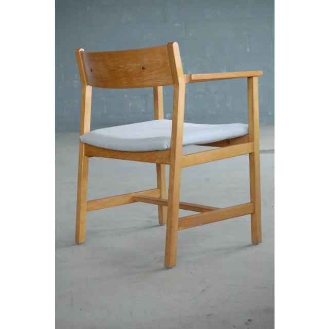 1960s Børge Mogensen Model 3242 Oak Side or Armchair for Fredericia Stolefabrik For Sale - Image 5 of 10