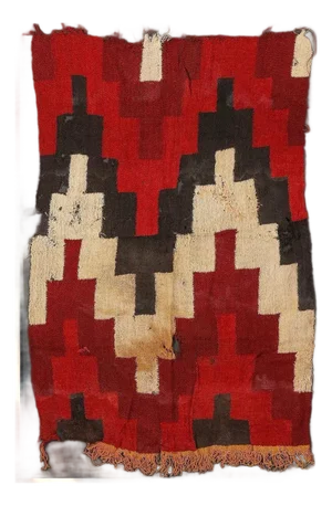 Framed Nazca Textile Panel with Step Design