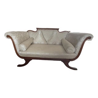 19th Century Biedermeier Upholstered Sofa For Sale