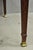 Maitland Smith Marquetry Inlay Leather Mahogany Game Table & 4 Shield Back Chair For Sale - Image 10 of 18