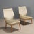 Vintage Chairs in Beech and Fabric, 1950s, Set of 2 For Sale - Image 10 of 10