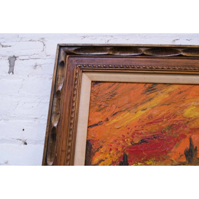 Textile 1960s Dorothy Funk Desert Landscape Oil on Canvas For Sale - Image 7 of 9