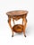 Brown Vintage Italian Marquetry Two-Tier Side Table With Drawer & Bronze Mounts For Sale - Image 8 of 14