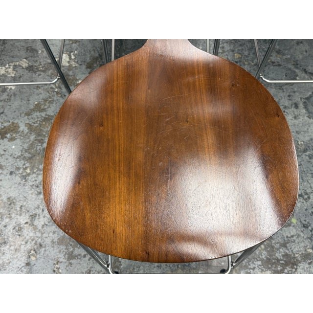Brown Norman Cherner for Cherner Chair Company Cherner Counter Stools, Set of Four For Sale - Image 8 of 12