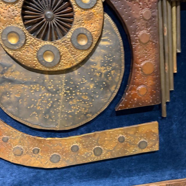 1970s Brutalist Metal Wall Art Sculpture, Abstract Design, Stephen Chun For Sale - Image 11 of 16