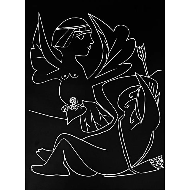 Artist: Francoise Gilot Country: France Title: Steeling Your Heart Medium: Lithograph Marks: Not signed not numbered paper...