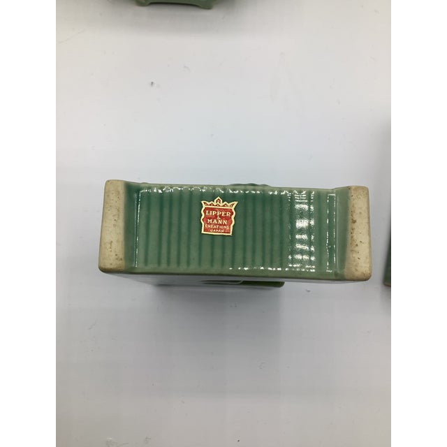 Vintage Ceramic Christmas Noel Letters Candle Holders Lipper and Mann Japan - Set of 4 For Sale - Image 4 of 8