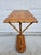 Burnt Bamboo and Wood Side Table For Sale - Image 16 of 17