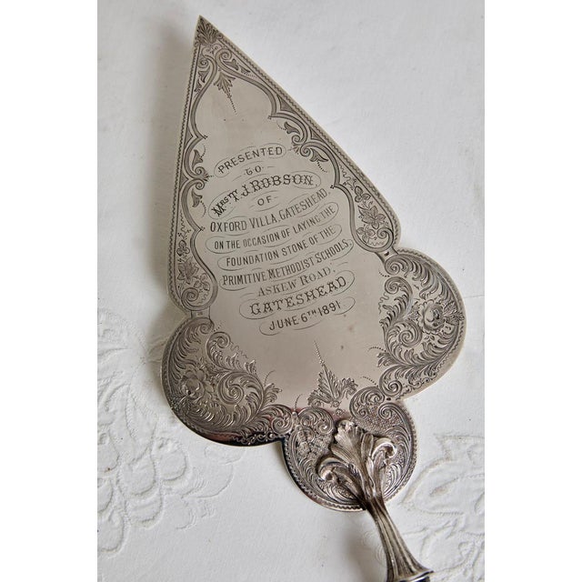 Victorian Large 19th C. English Engraved Presentation Trowel For Sale - Image 3 of 9