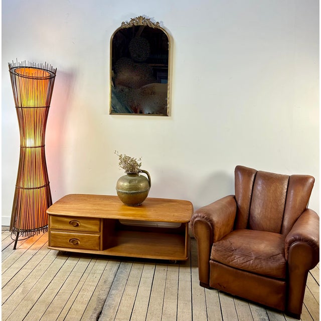 Vintage Leather Club Chair, 1950s For Sale - Image 6 of 13
