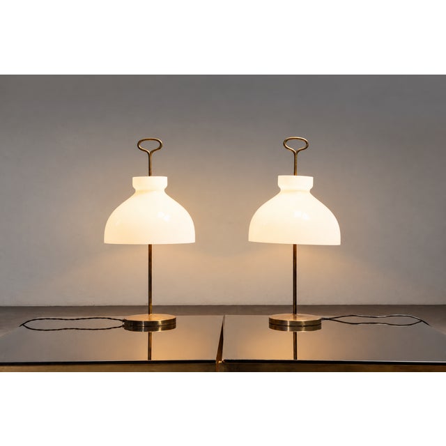 Metal Arenzano Table Lamps by Ignazio Gardella for Azucena, 1956, Set of 2 For Sale - Image 7 of 7