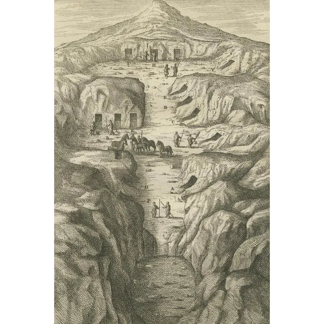 Paper Royal Tombs in the Valley of the Kings, Thebes View, Egypt, 1776, Print For Sale - Image 7 of 10