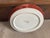 Mikasa bone China oval shaped serving bowl with Mikasa Egyptian Terracotta pattern. It features a white center, a...
