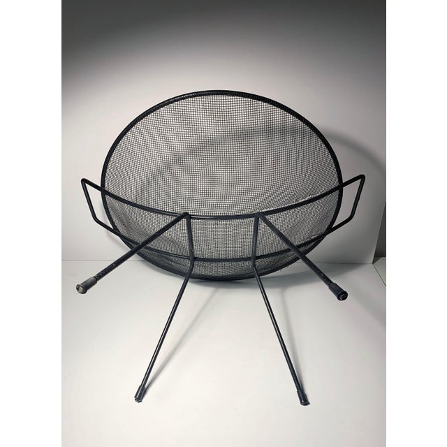 Black Sol Bloom Iron Catch-All Table / Paul McCobb Milo Baughman For Sale - Image 8 of 9