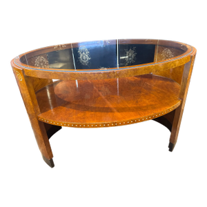 1930s French Art Deco Glass Top Table