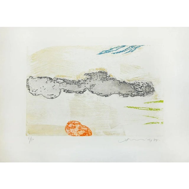 Untitled is a beautiful colored etching realized by Hsiao Chin in 1977. The artwork is hand-signed and dated in pencil on...