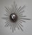 Vintage metal iron sunburst mirror