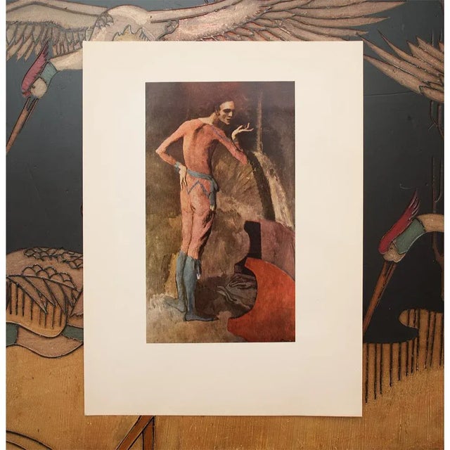 1950s 1950s After Picasso, First Edition Period Full-Color Prints of Rose Epoch Harlequin - A Pair For Sale - Image 5 of 13