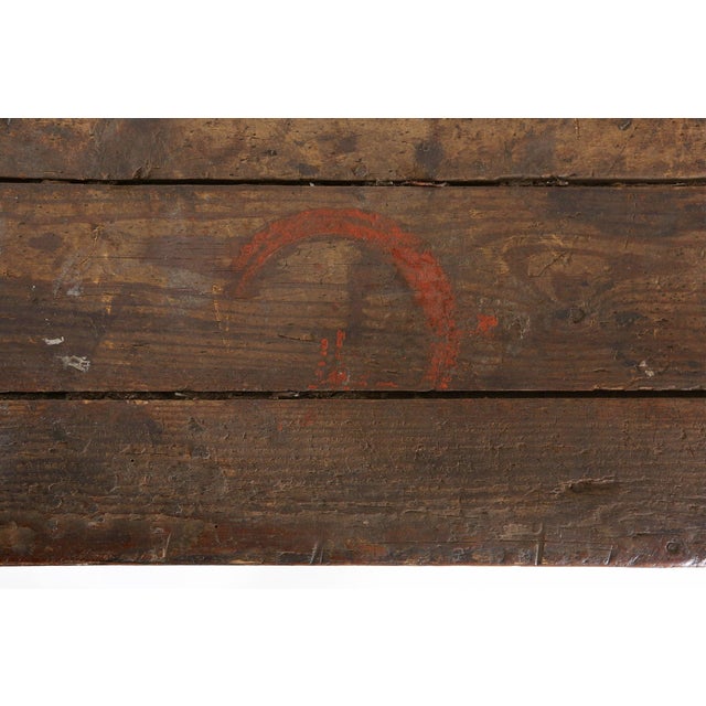 French Industrial Console Table in Wood, 1920s For Sale - Image 14 of 18