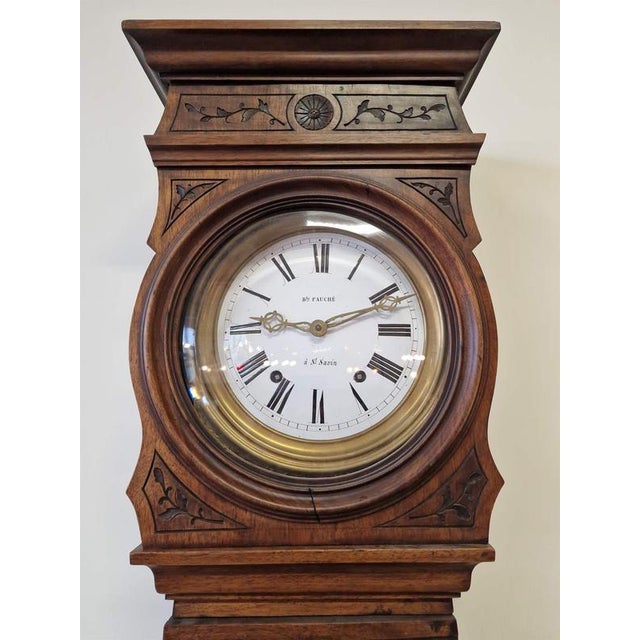 Floor Clock in Walnut For Sale - Image 11 of 12