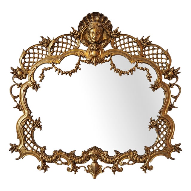 Louis XV Bronze Mirror For Sale