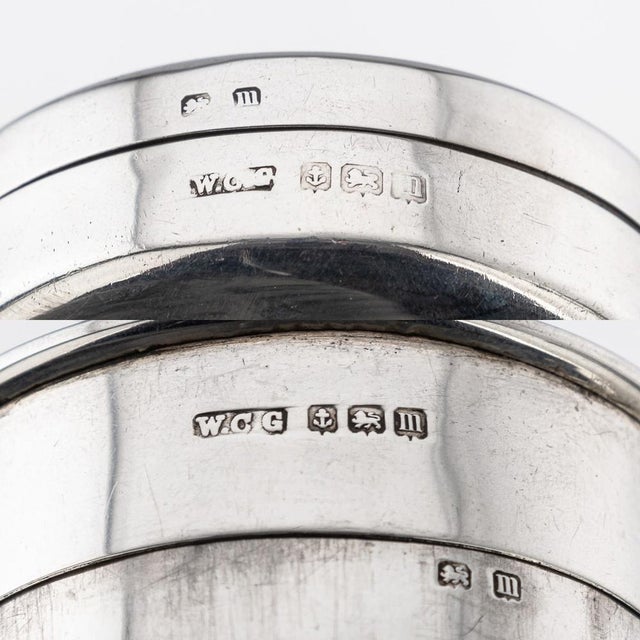 20th Century Silver Collapsible Travel Cup & Case, Birmingham, 1911 For Sale - Image 3 of 8