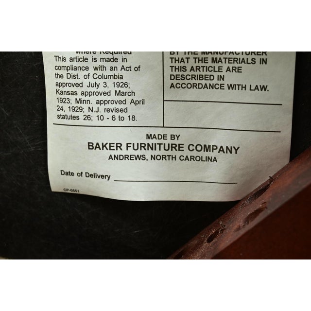 Baker Furniture Historic Charleston Carved Mahogany Dining Chairs, Set of Six For Sale - Image 14 of 15