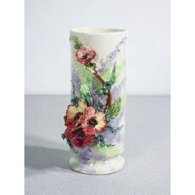 Ceramic Barbotine Ceramic Vases, France, 1930s, Set of 2 For Sale - Image 7 of 13