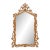 French Louis XV Style Giltwood Wall Mirror, 56”h For Sale