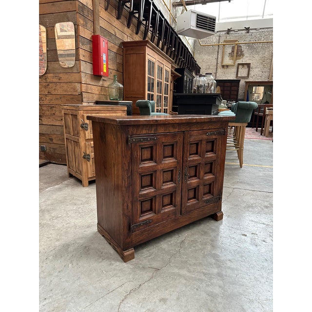Brutalist Sideboard with Drawers, 1950s For Sale - Image 12 of 12