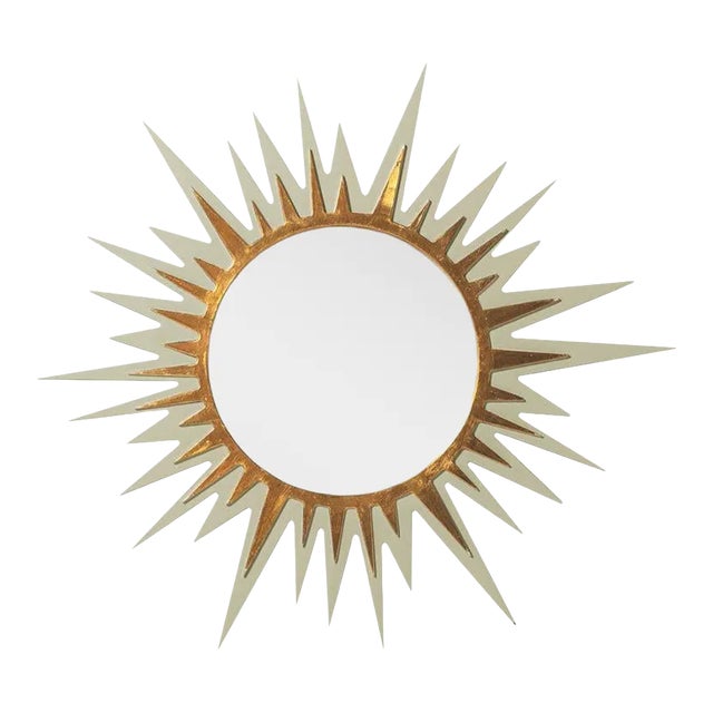 Fleur Home Carnival Zulu Circle Mirror in Mizzle, 36x36 For Sale