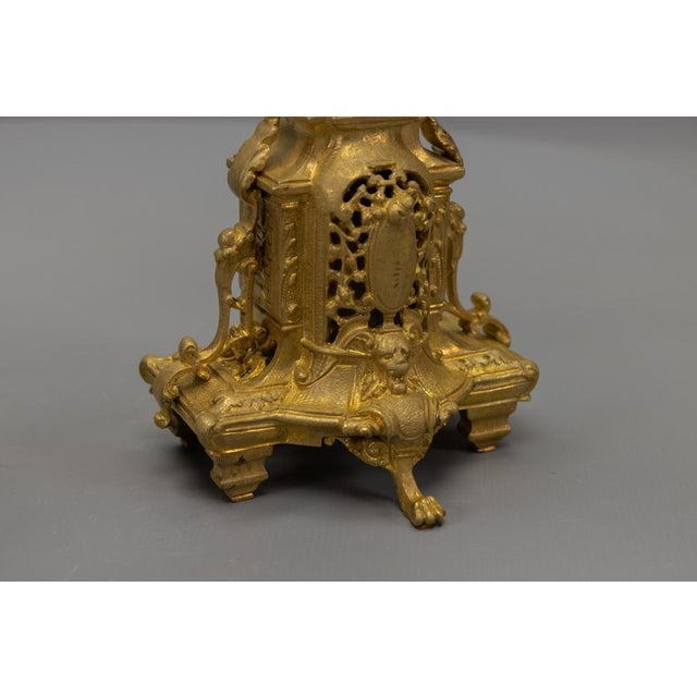 French Neoclassical Bronze Candelabras, 1920s, Set of 2 For Sale - Image 15 of 18