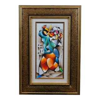 David Schluss Radiant Love Abstract Musician Artists Proof Serigraph For Sale
