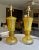 1960s Pair of Seguso Murano Amber Corroso Table Lamps For Sale - Image 5 of 13