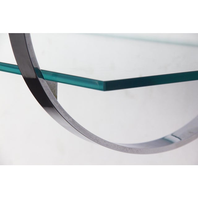 Chromed Brass and Glass Wall Shelf by Torreggiani for Dada Design, 1970s For Sale - Image 4 of 11