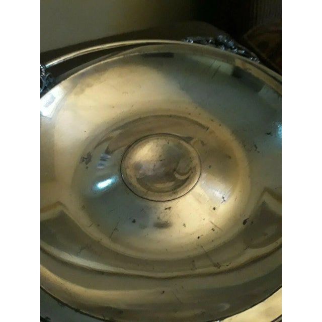 Metal 1800s Victorian James W Tufts Silver Plate Bride's Basket For Sale - Image 7 of 8