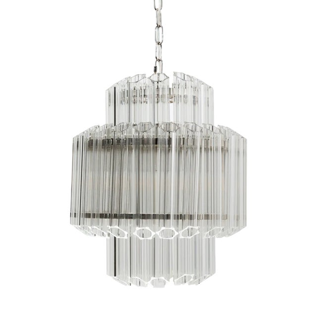 Clear Piccolo Palermo Chandelier from Pure White Lines For Sale