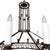 Metal Large Art Deco Style Wrought Iron 12-Light Chandelier For Sale - Image 7 of 11