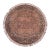 Boho Chic Floral 1990's Pak-Persian Brown/Green Wool Round Rug - 8'0'' X 8'1'' For Sale