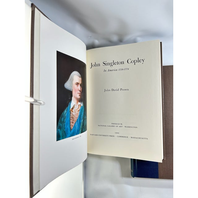 English 1960s Illustrated Quarto Volume Set, Jules David Prown's John Singleton Copley in America. 1738-1774 and in England 1774-1815 - 2 Books For Sale - Image 3 of 10
