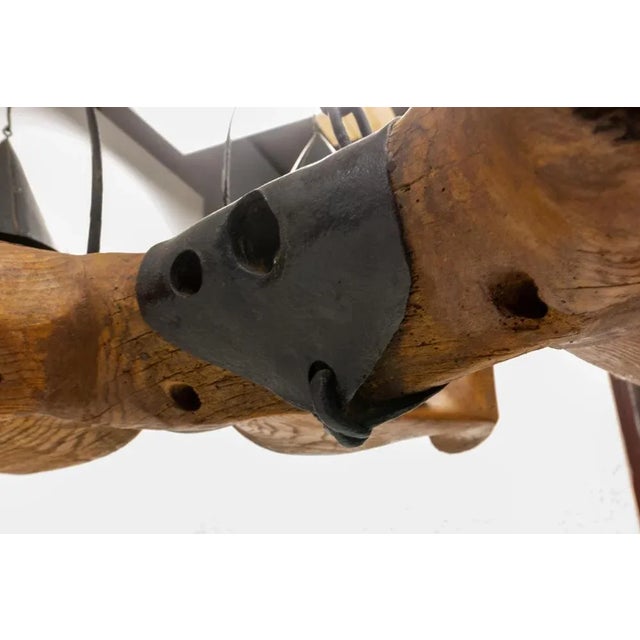 Mid-Century French Four Yokes Pendant Light For Sale - Image 12 of 16