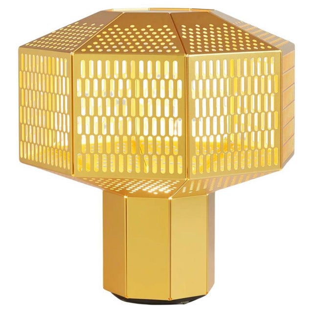 Ma-Rock M Golden Table Lamp by Jaime Hayson for Parachilna For Sale - Image 9 of 9