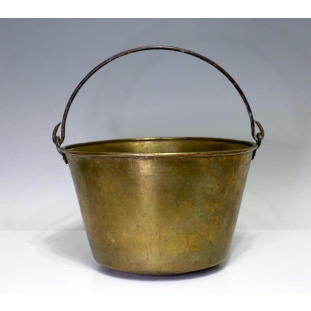 Antique Brass Bucket or Kettle Signed H. W. Hayden's Patent 1851