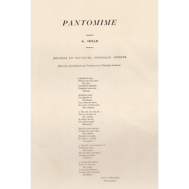 Henri-Gabriel Ibels, Pantomime, 1898, Original Lithograph For Sale - Image 8 of 11
