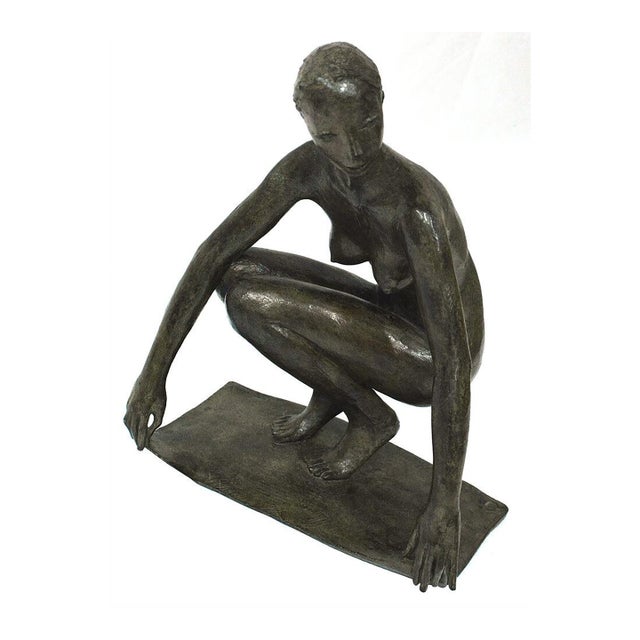 Late 20th Century Crouching Nude, Jacques Coquillay For Sale