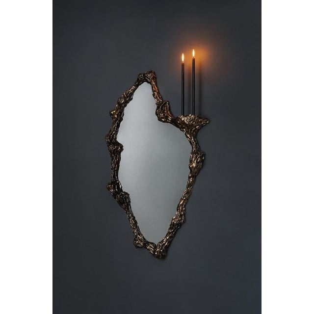 Contemporary People IV Mirror in Stainless Steel by William Guillon For Sale - Image 3 of 11