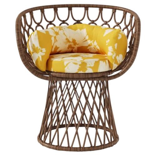 Brown Miss Lo Chair in Stained Rattan by Popus Editions For Sale - Image 8 of 8